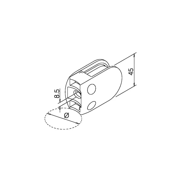 G-fittings Glass clamp Nezha