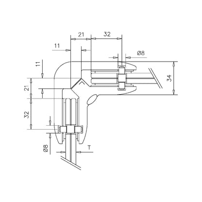 G-fittings Glass connector Emanuelle