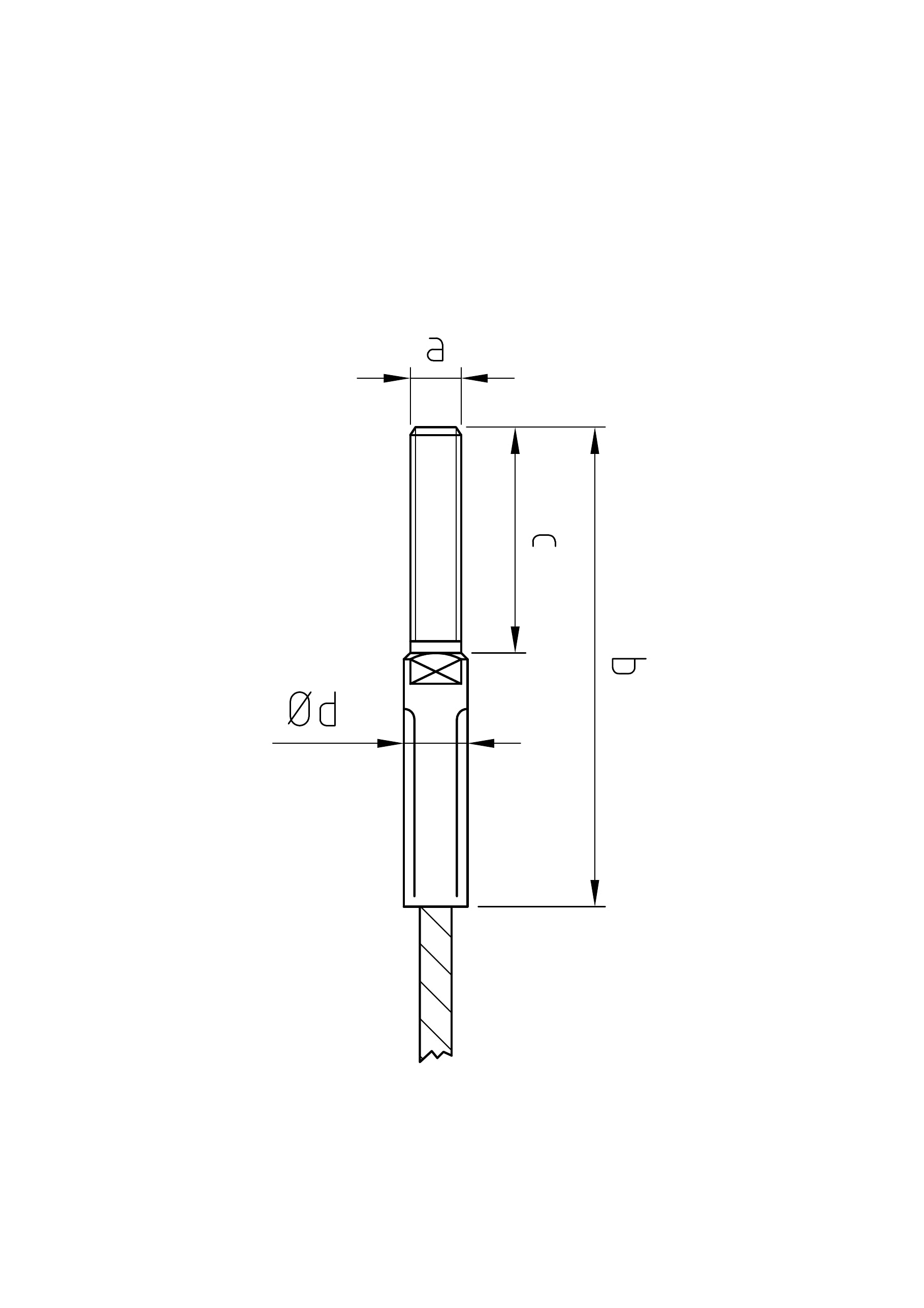 Carl Stahl I-SYS stainless steel Carl Stahl External thread, roll swaged, RH thread M14x76