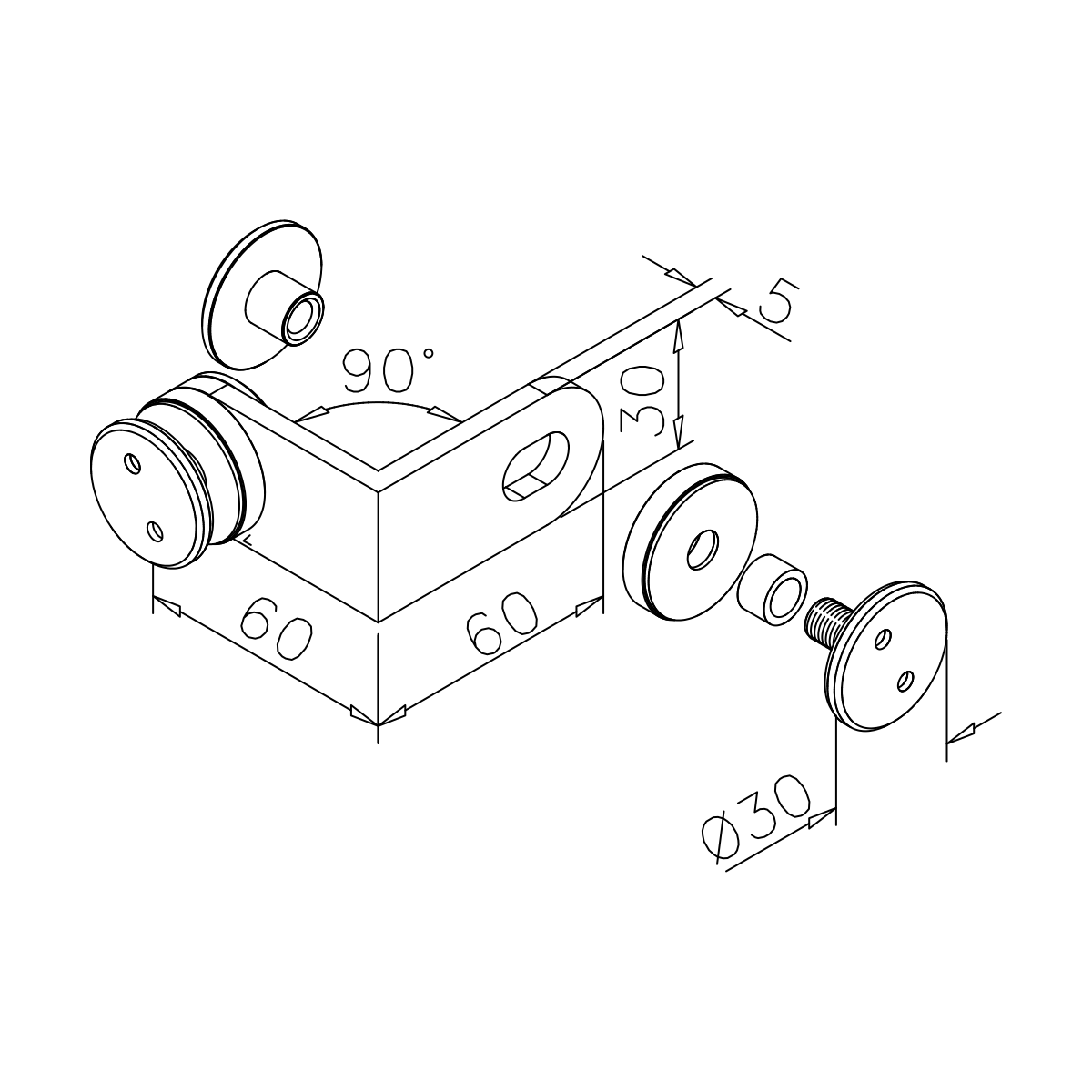 stiklo laikikliai