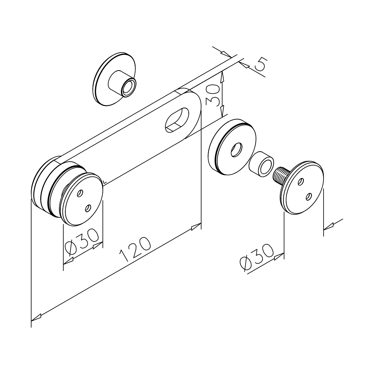 stiklo laikikliai