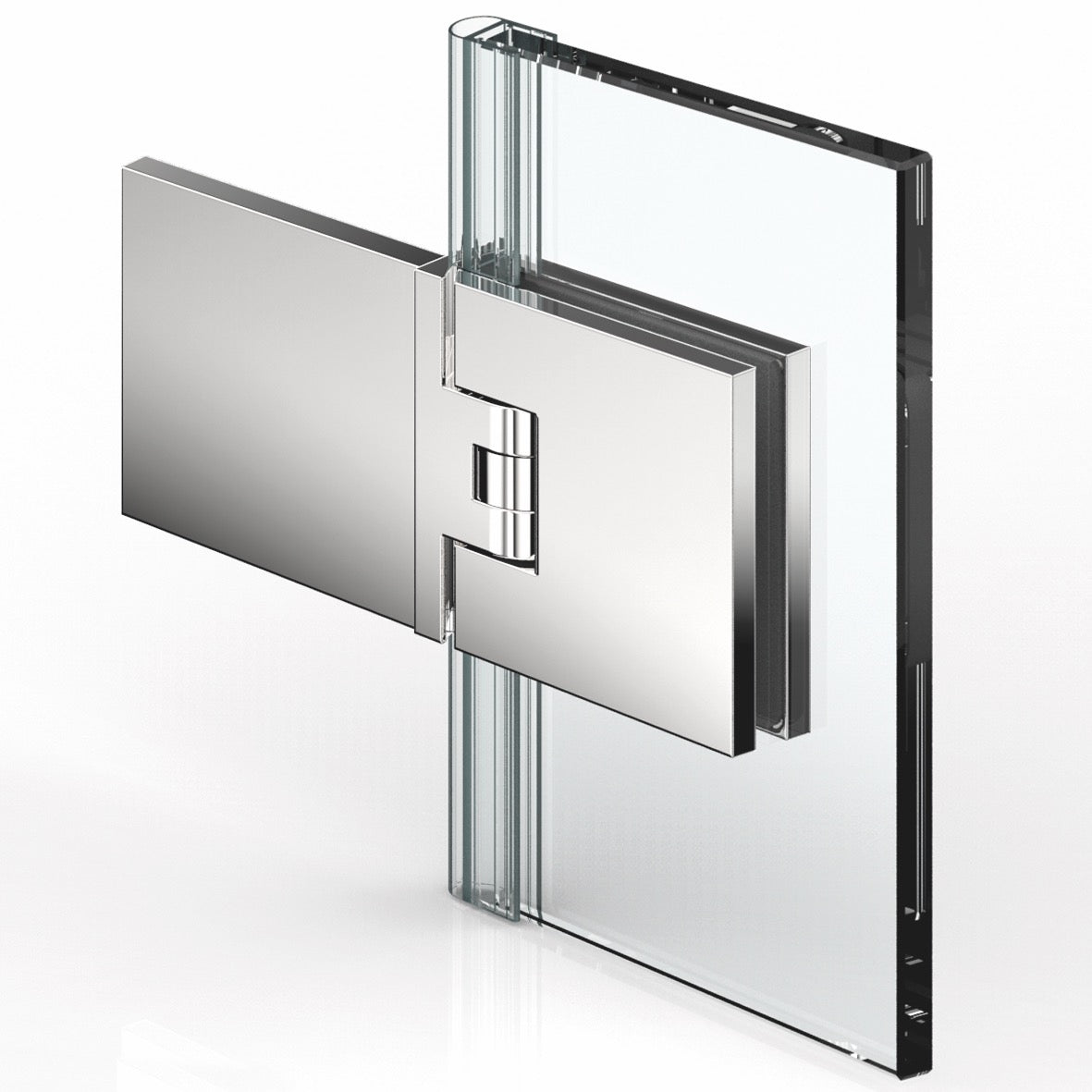Pauli + Sohn hinges glass - wall 180°, FLAMEA+ 8133