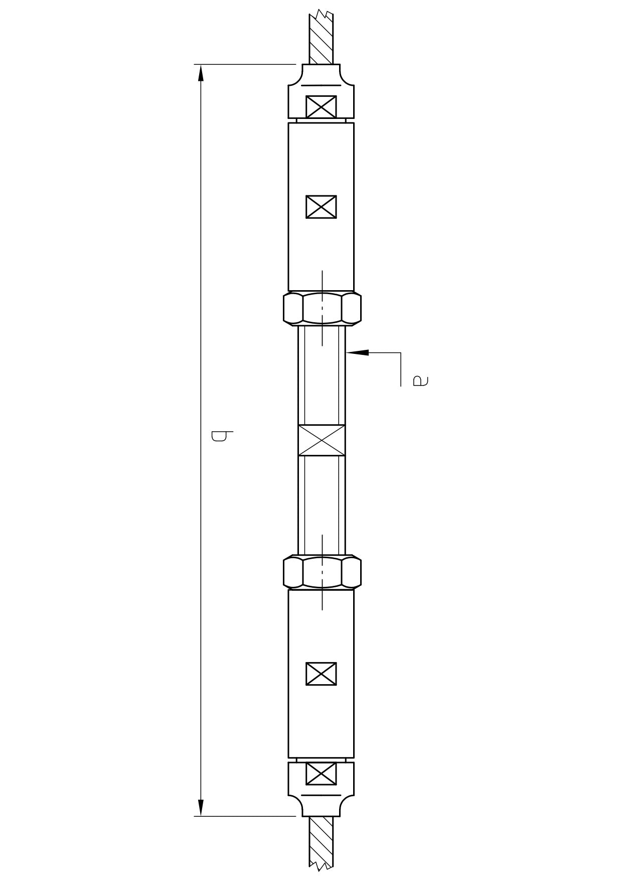 Carl Stahl I-SYS stainless steel Carl Stahl Turnbuckle threads, swageless,, Right thread M8