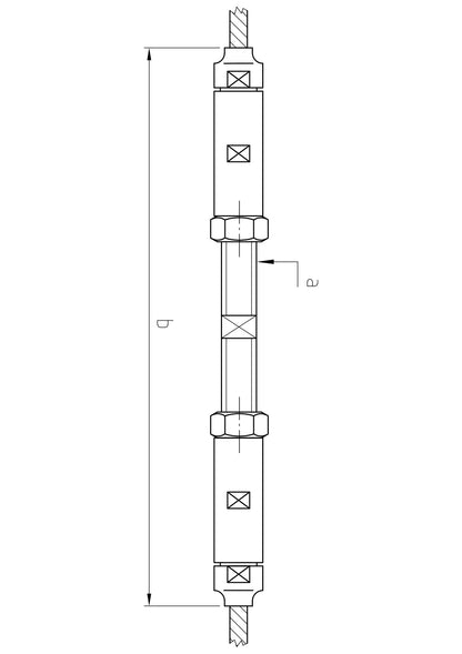 Carl Stahl I-SYS stainless steel Carl Stahl Turnbuckle threads, swageless,, Right thread M8