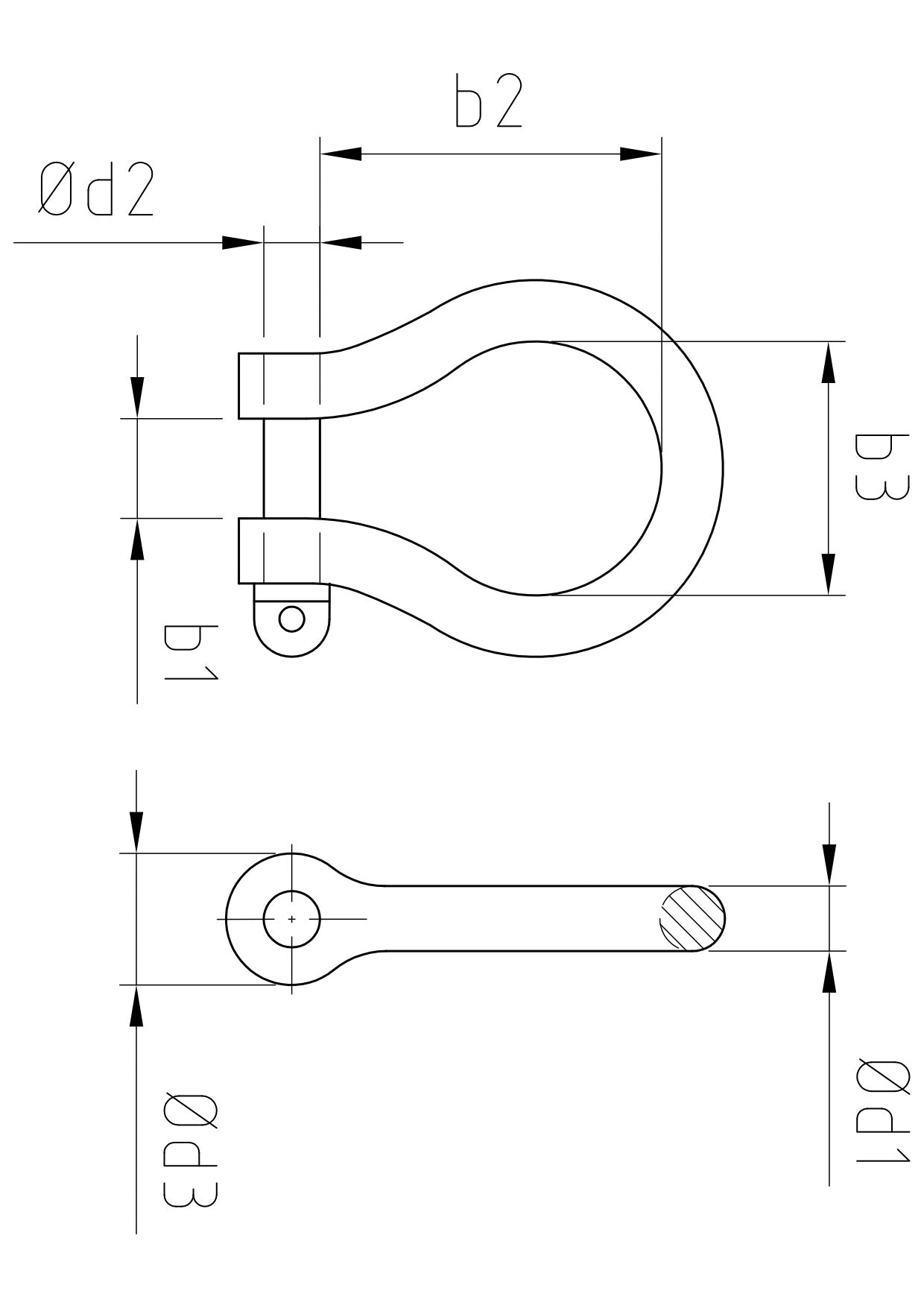 Carl Stahl Shackle D-form 835