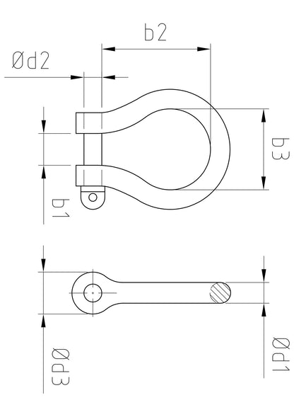 Carl Stahl Shackle D-form 835