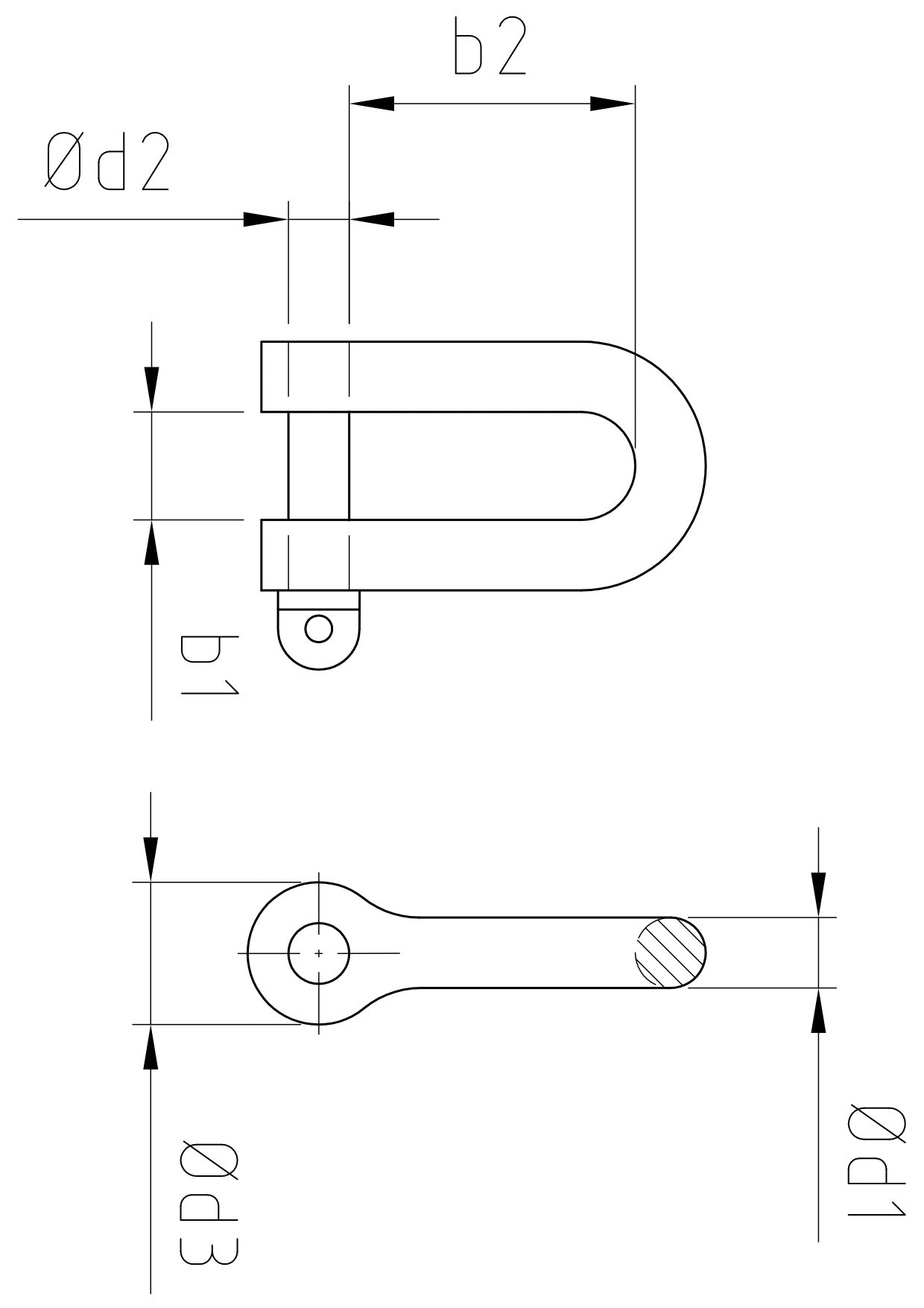 Carl Stahl Bow shackle 835