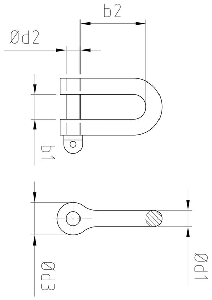 Carl Stahl Bow shackle 835