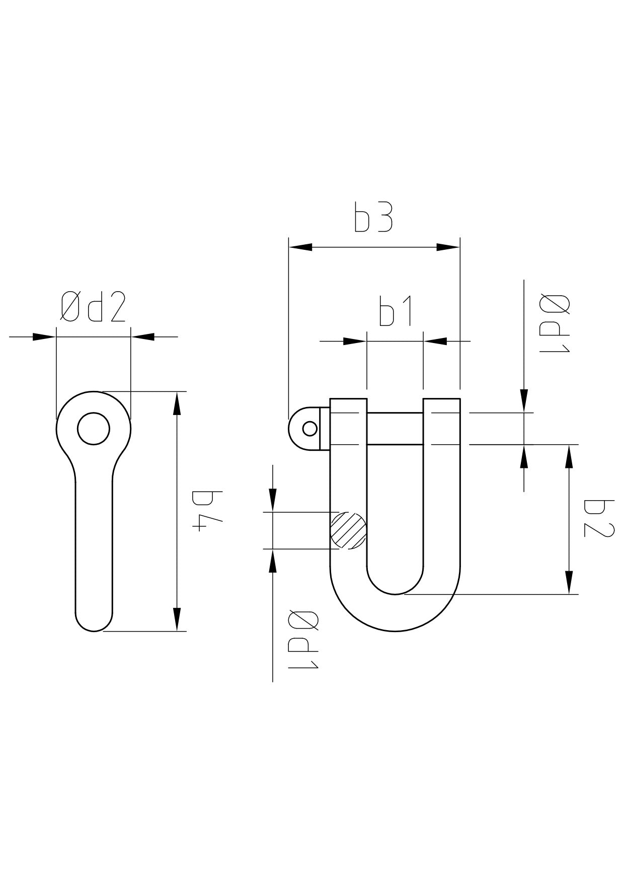 Carl Stahl Bow shackle 835