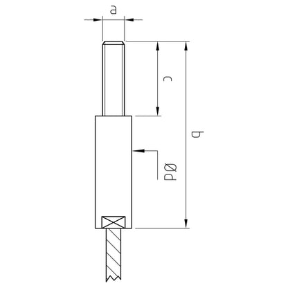 Carl Stahl I-SYS stainless steel Carl Stahl External thread, swivel swaged, RH thread M8x30