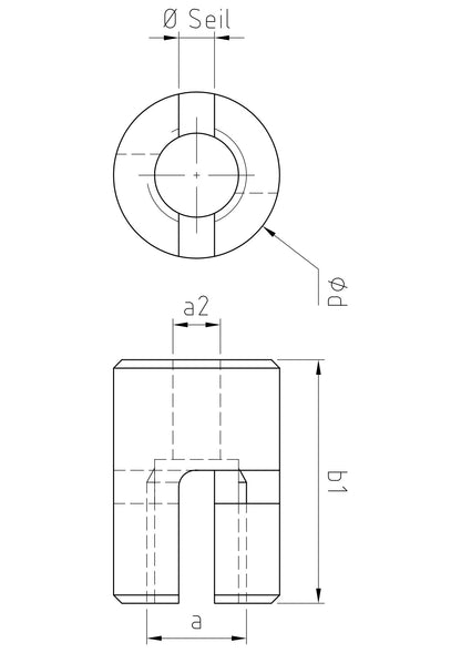 Carl Stahl Cross clamp with internal thread, adjustable 858