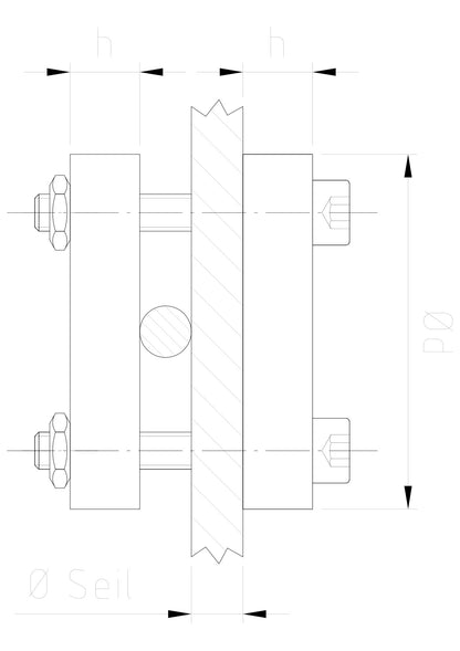 Carl Stahl CS-Cross clamp, adjustable 858