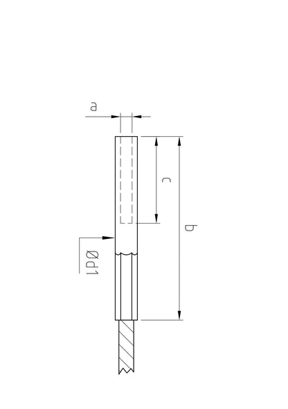 Carl Stahl Internal thread, swaged, RH thread M4x15 860