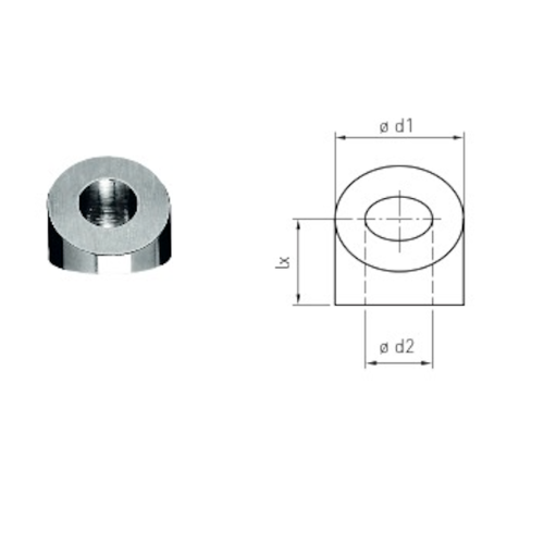 Carl Stahl Angle stand off washer for external thread, flat profile 862