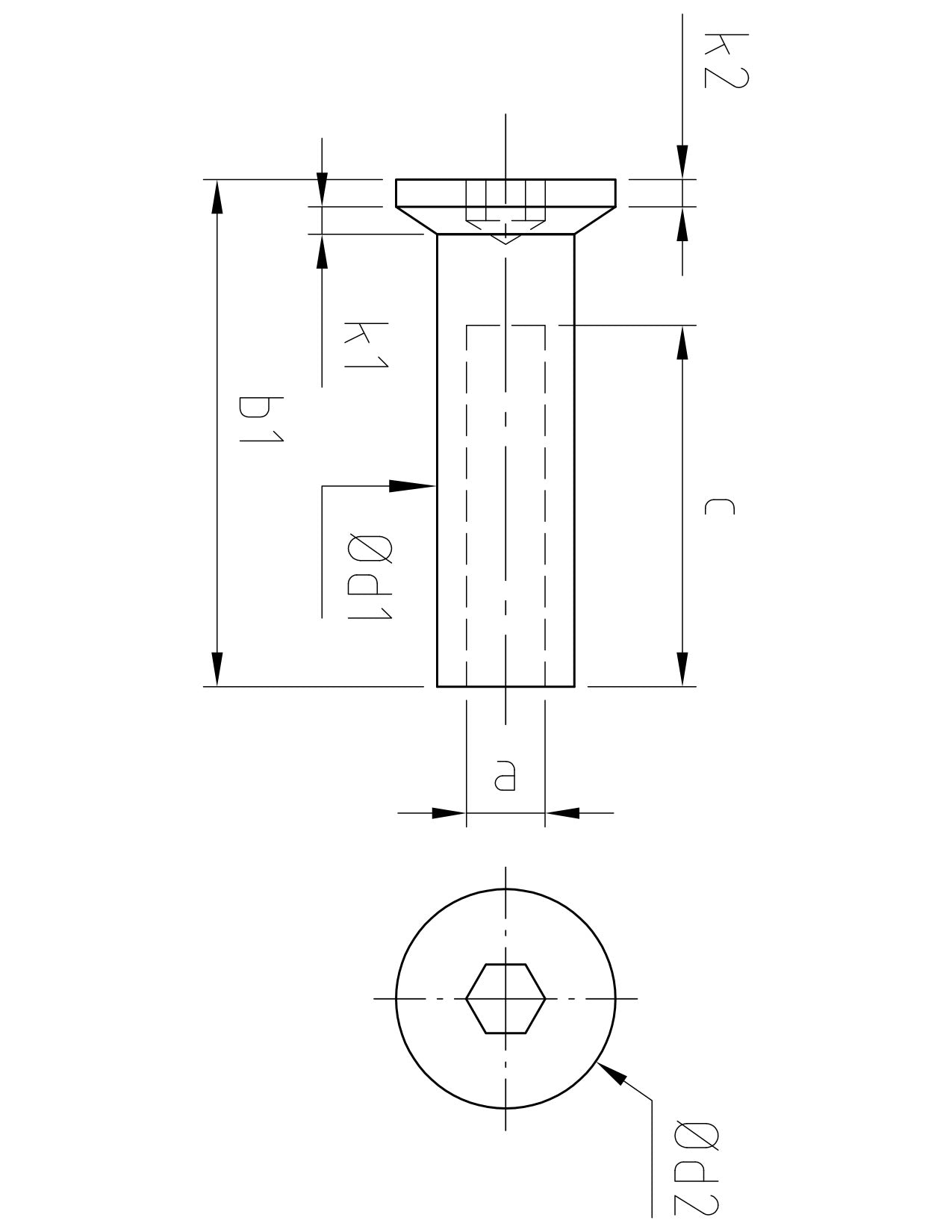 Carl Stahl Countersunk with internal thread 866