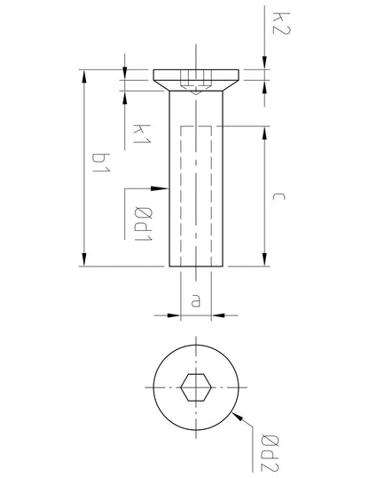 Carl Stahl Countersunk with internal thread 866