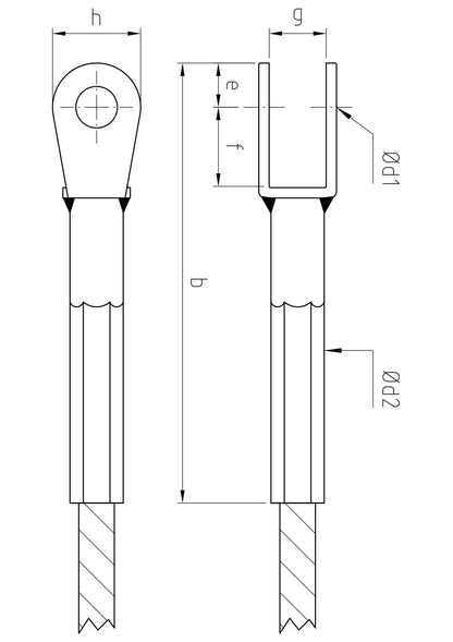 Carl Stahl Fork, swaged 881