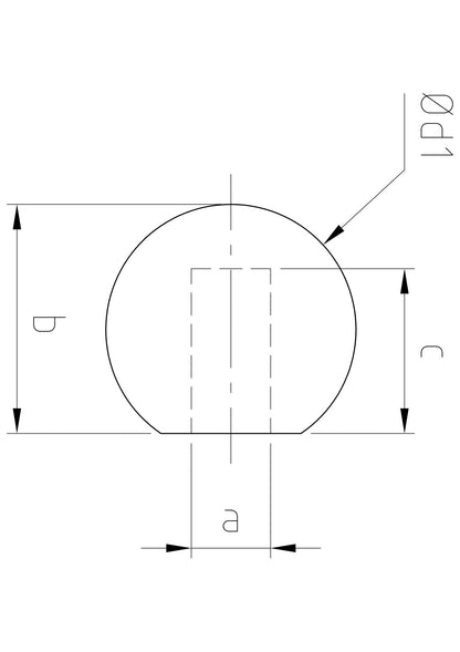 Carl Stahl Ball with internal thread 898