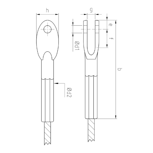 Carl Stahl CS-Fork, swaged 947