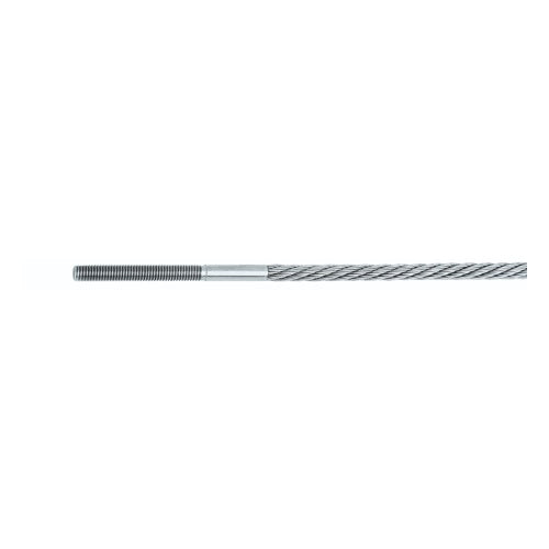 Carl Stahl I-SYS stainless steel Carl Stahl External thread F50 hammered, RH thread M4x30