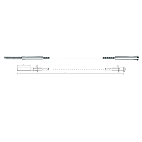 Carl Stahl I-SYS Stainless steel end stops IK150