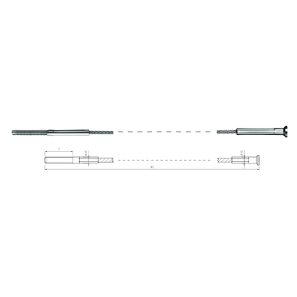 Carl Stahl I-SYS Stainless steel end stops IK160