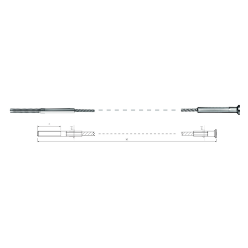 Carl Stahl I-SYS Stainless steel end stops IK160