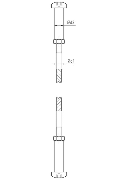 Carl Stahl I-SYS Stainless steel end stops IK170