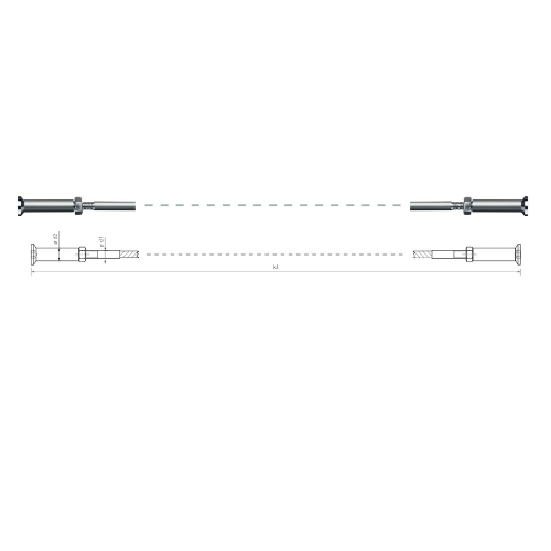 Carl Stahl I-SYS Stainless steel end stops IK180