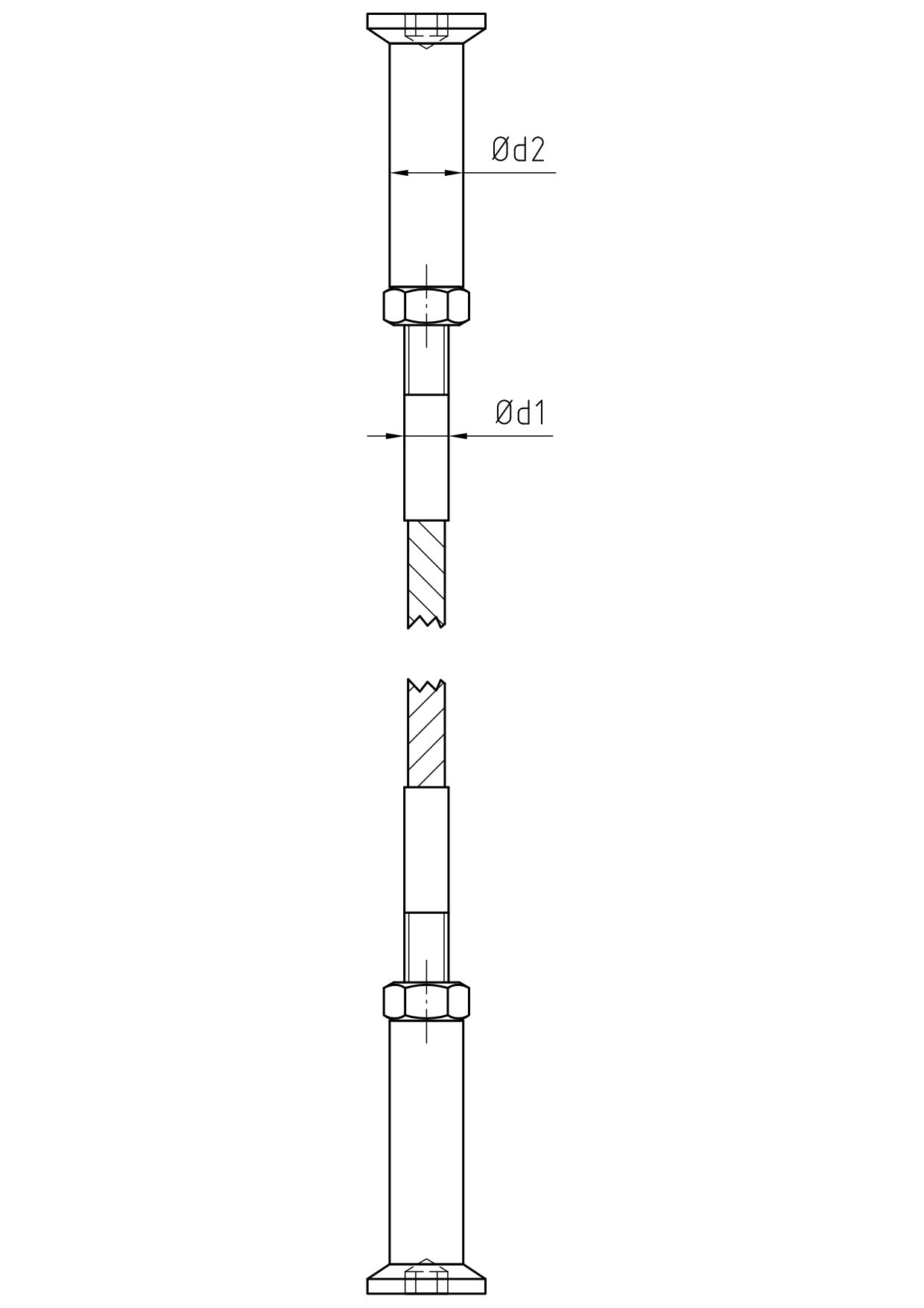 Carl Stahl I-SYS Stainless steel end stops IK180