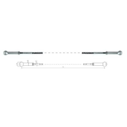 Carl Stahl I-SYS Stainless steel end stops IK190