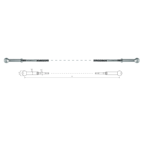Carl Stahl I-SYS Stainless steel end stops IK190