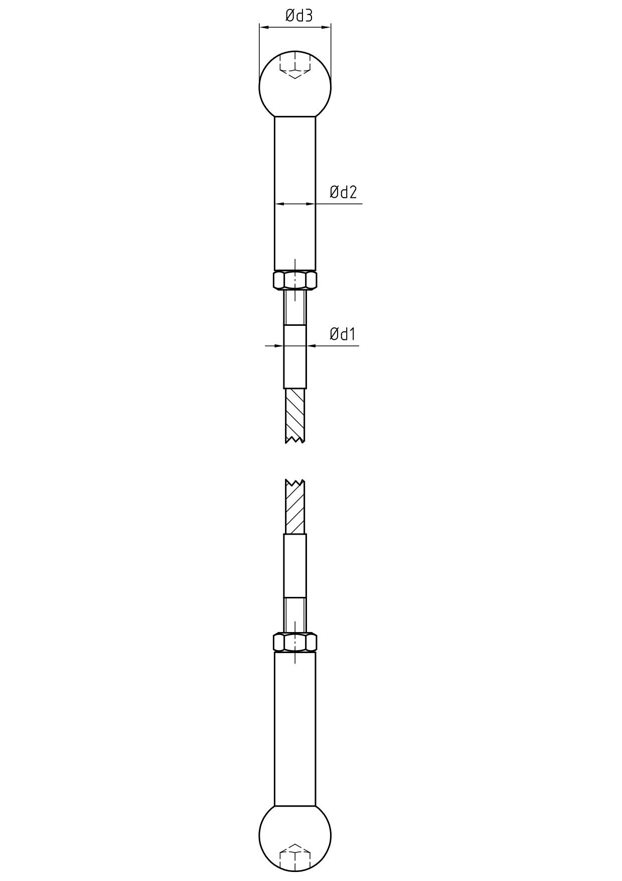 Carl Stahl I-SYS Stainless steel end stops IK190