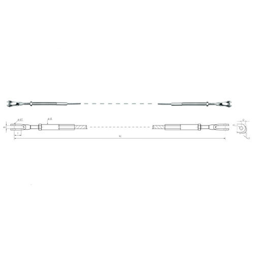 Carl Stahl I-SYS Stainless steel wire rope assembly IK305