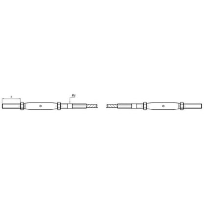 Carl Stahl I-SYS Stainless steel wire rope assembly IK110