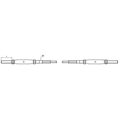 Carl Stahl I-SYS Stainless steel wire rope assembly IK110