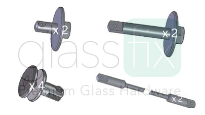 Pauli + Sohn glass canopy over door aluminum profile