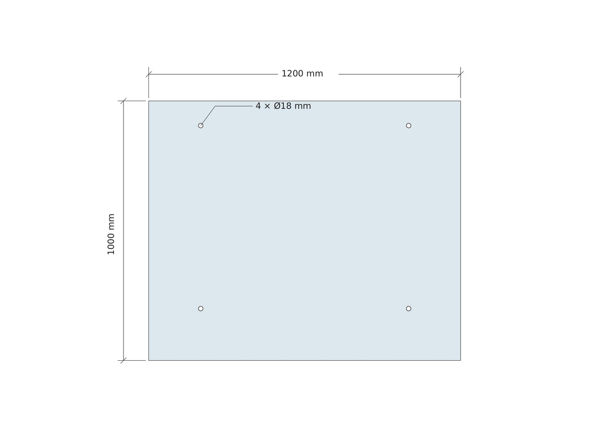 Pauli + Sohn glass canopy over door aluminum profile